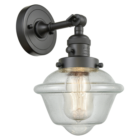 INNOVATIONS LIGHTING One Light Vintage Dimmable Led Sconce With A High-Low-Off" Switch." 203SW-OB-G534-LED